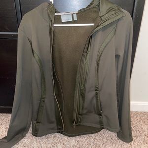 athleta jacket small army green